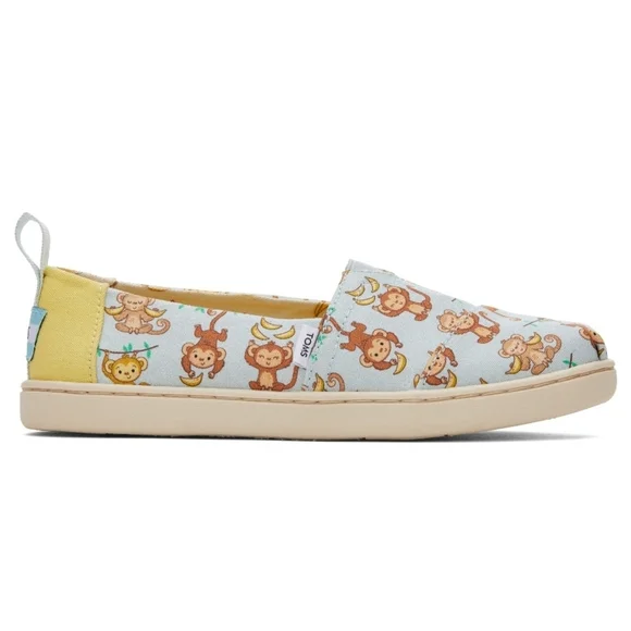 TOMS Youth Unisex Alpargata Monkey Prints - Picture 12 of 12